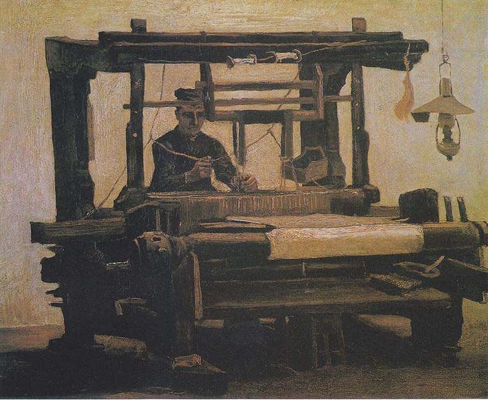 Vincent Van Gogh Weaver at the loom oil painting image